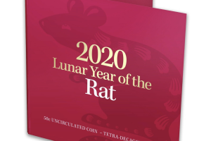 2020 50c Lunar Year of the Rat uncirculated coin